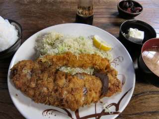 とんかつ2cm&エビフライ定食